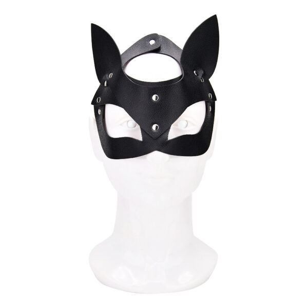 Kitty Cat Face Mask Black Bound to Play