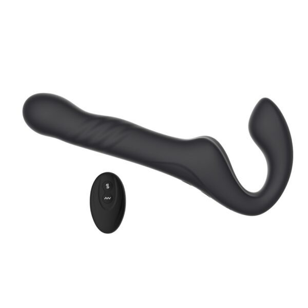 Remote Thrusting & Vibrating Strapless Strap On