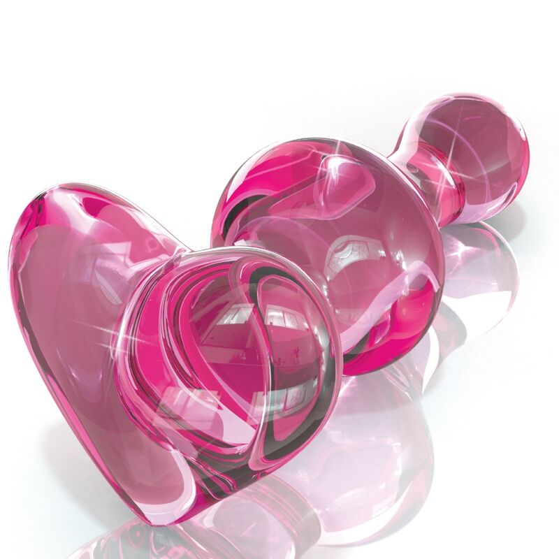 HEART SHAPE GLASS DILDO