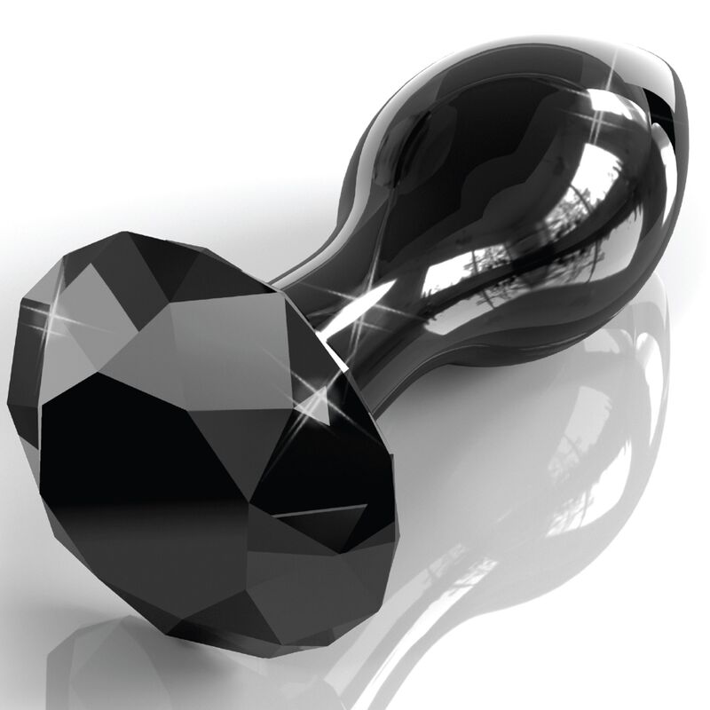 GLASS ANAL PLUG - Black
