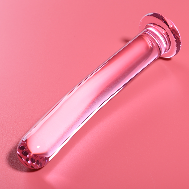 DILDO BOROSILICATE GLASS PINK 15.5 CM -O- 2.5 CM