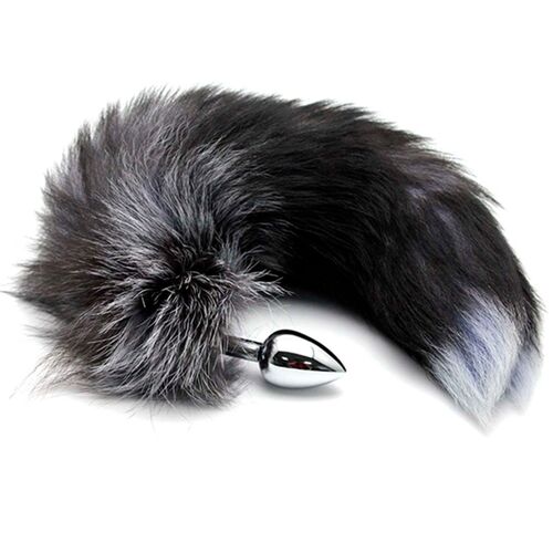 ANAL PLEASURE PLUG METAL FOX TAIL SIZE M