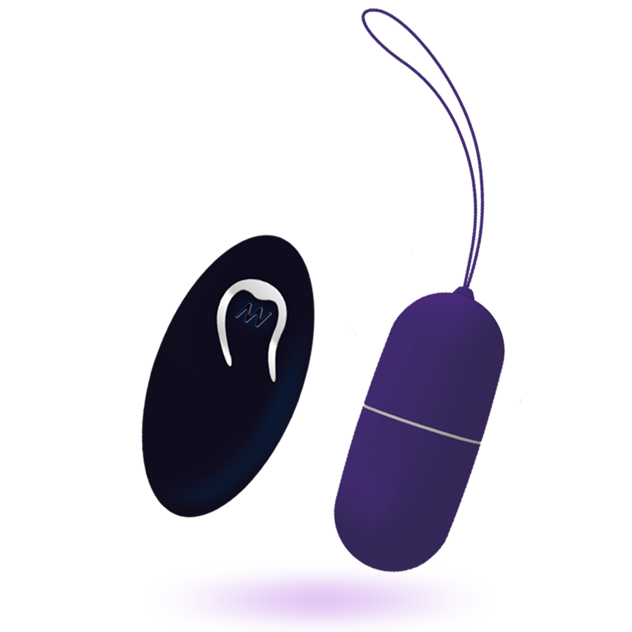 VIBRATING EGG WITH REMOTE CONTROL - PURPLE